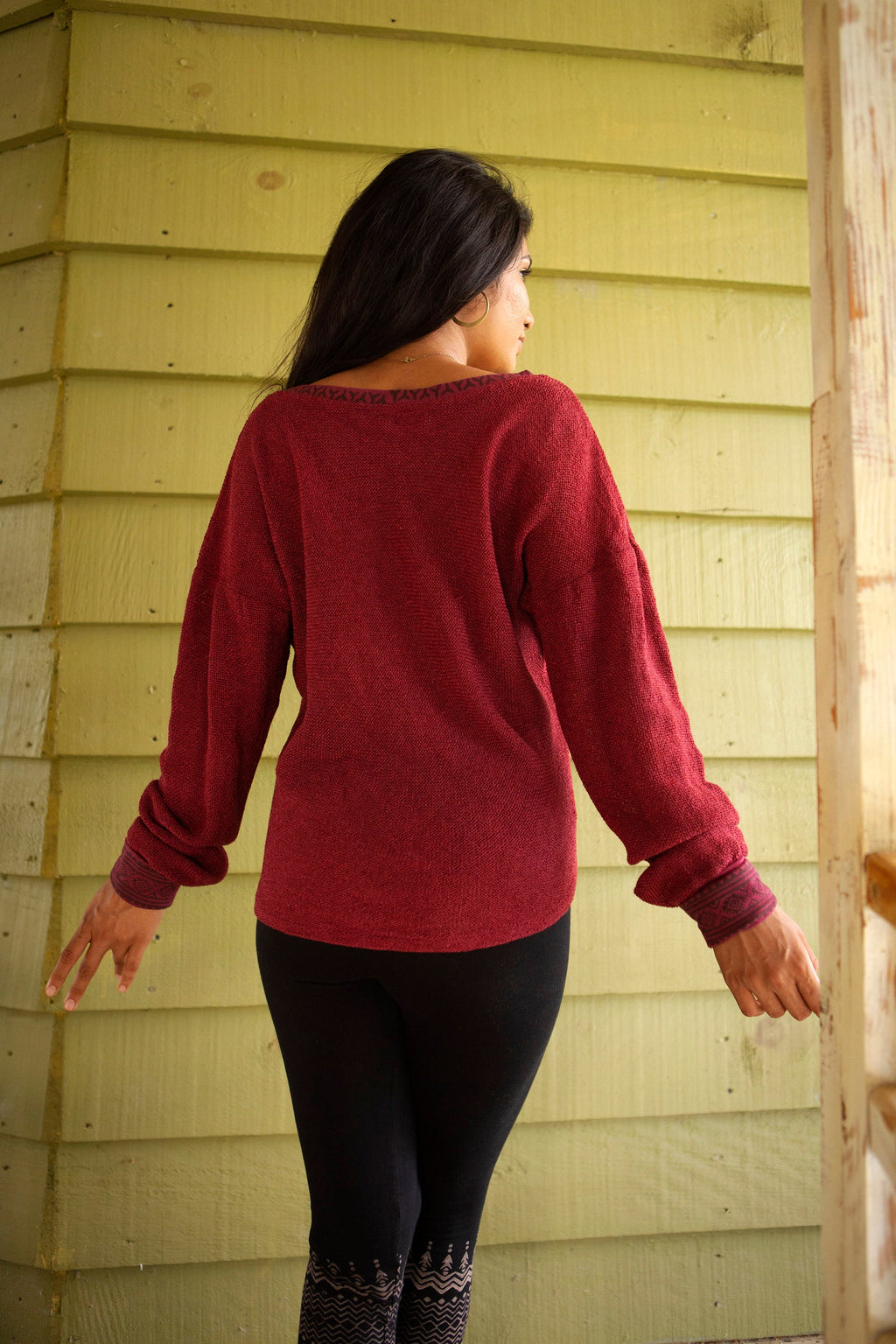 Lockerer Baumwollpullover