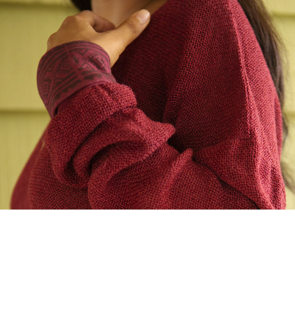 Lockerer Baumwollpullover