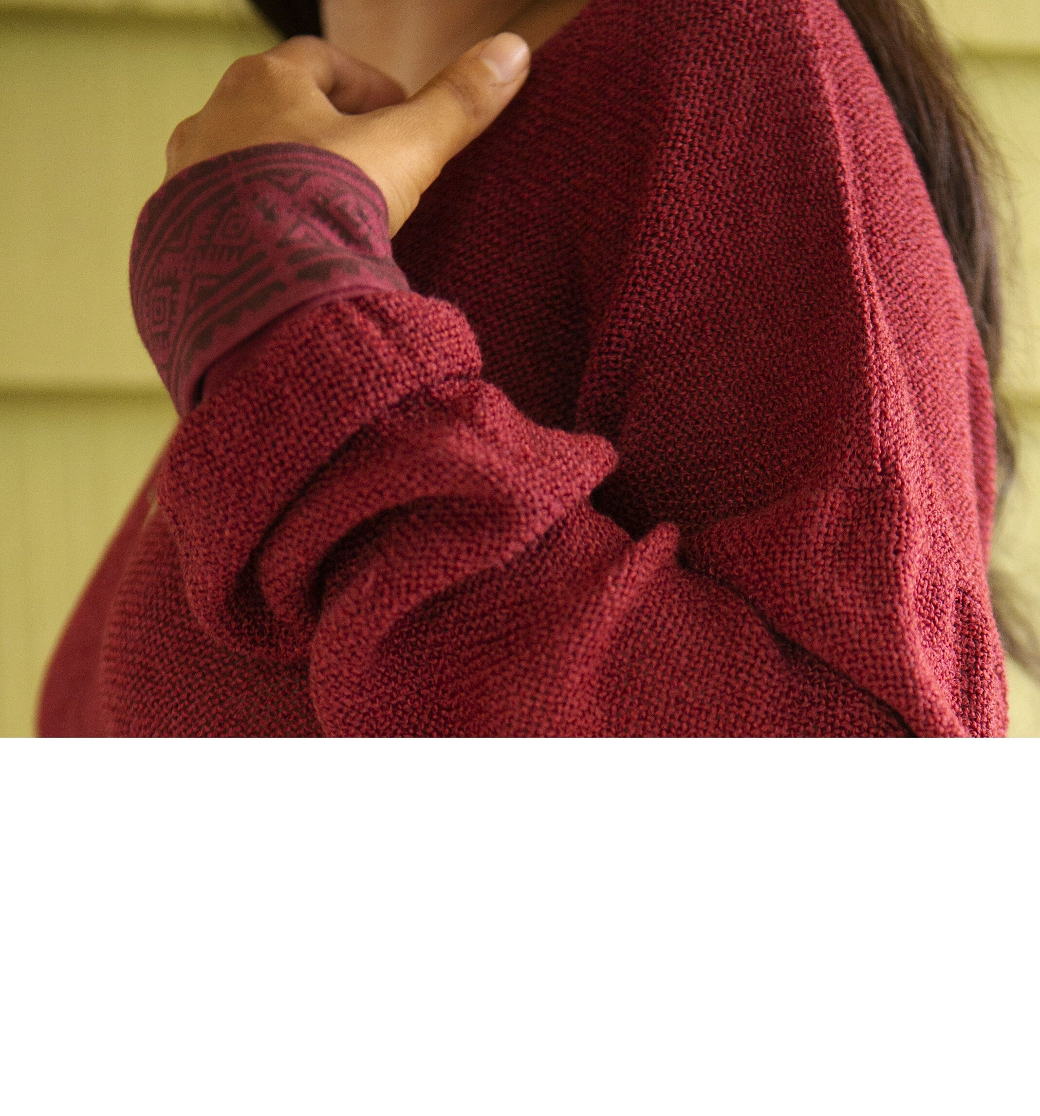 Lockerer Baumwollpullover