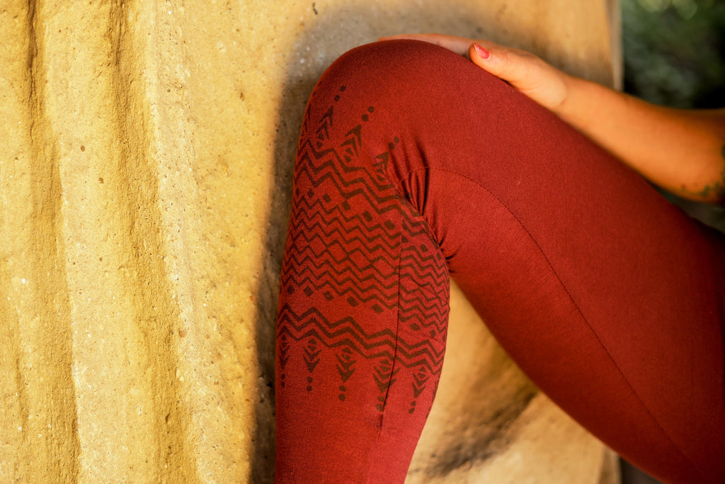 Leggings aus Baumwolle, Yogakleidung aus Baumwolle, natürliche Yogakleidung