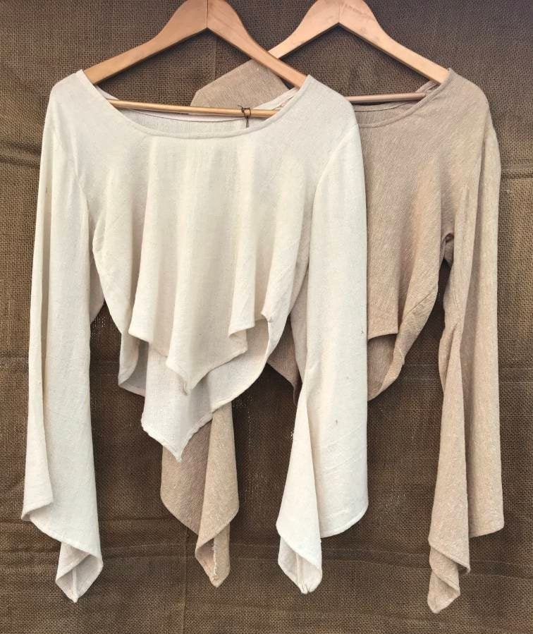 Beiges Boho-Top / Kimono-Top / Feen-Top
