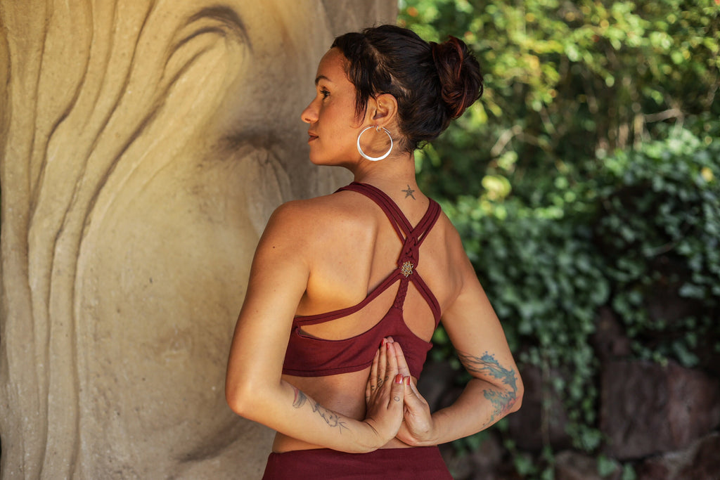 Yoga-Top mit Lotus Blume