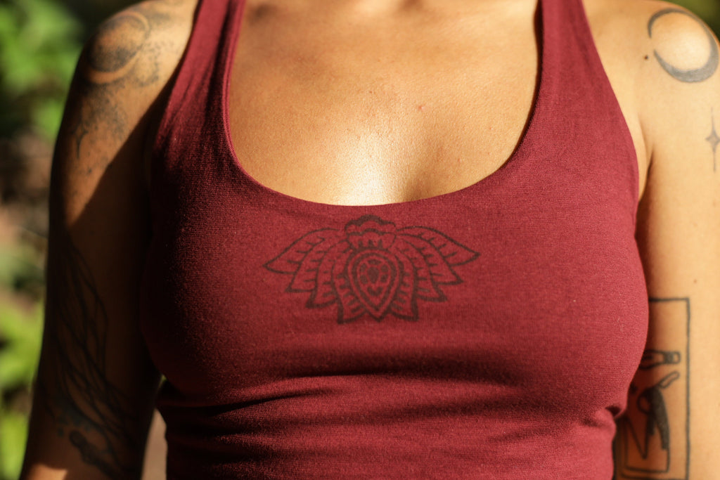 Yoga-Top mit Lotus Blume