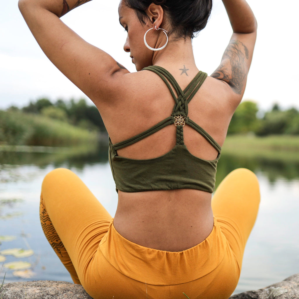 Yoga-Top aus Baumwolle