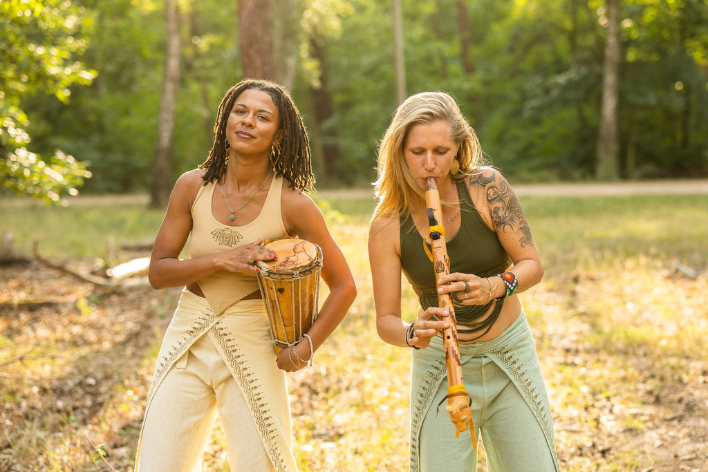 Yoga-Top mit Lotusblume