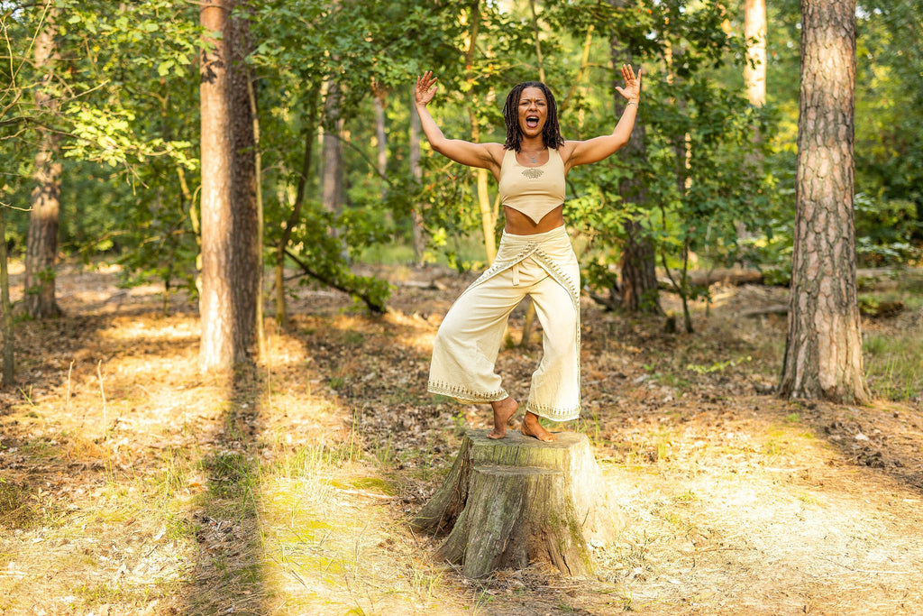 Yoga-Top mit Lotusblume