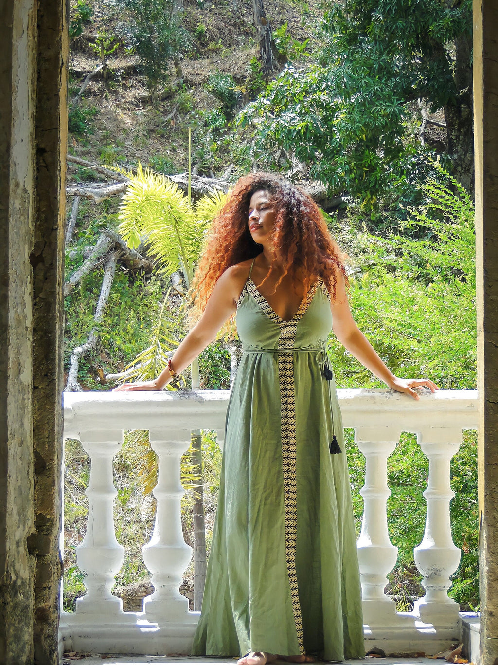 langes Boho-Kleid