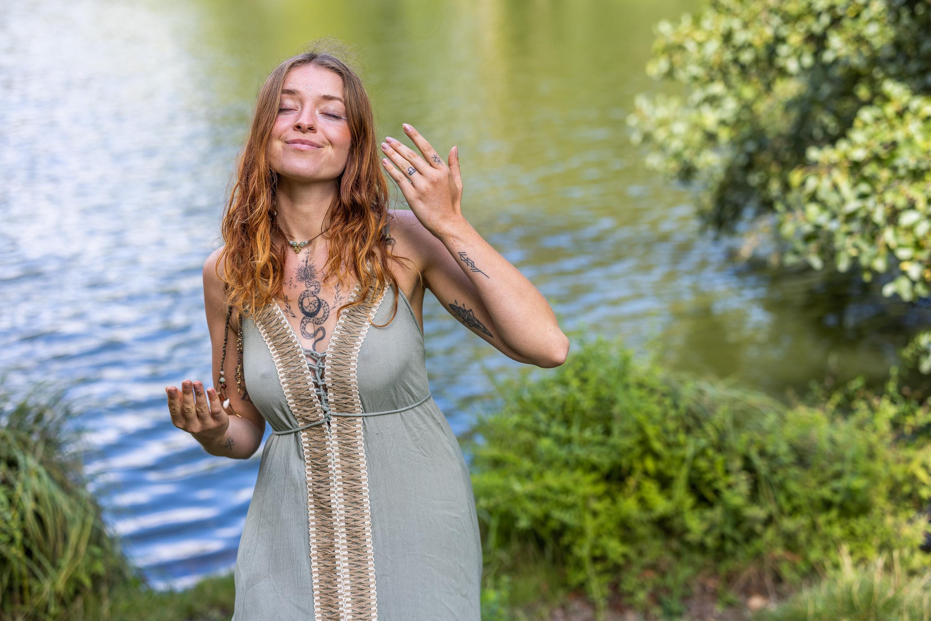 Maxikleid im Boho-Stil