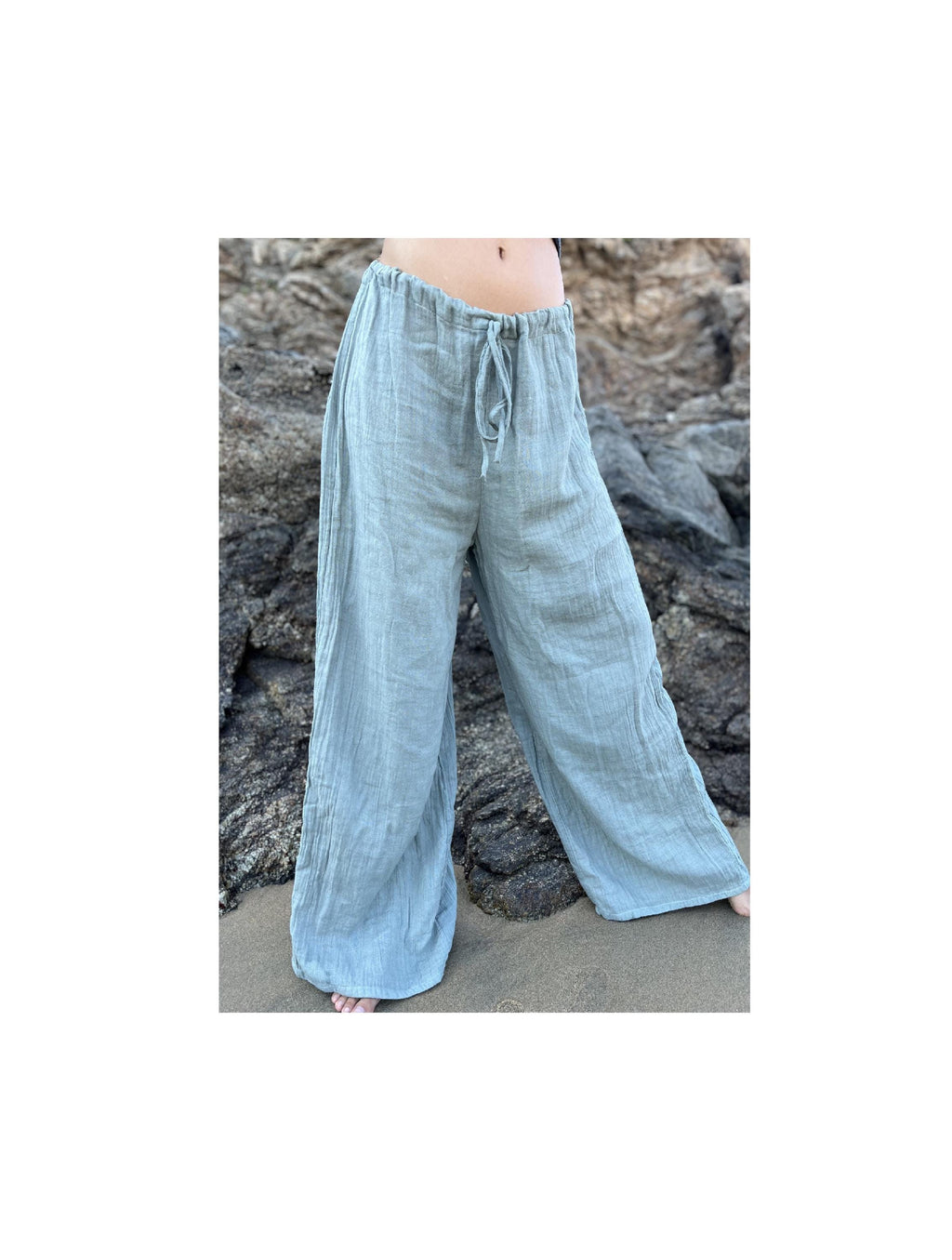 luftige Sommerhose aus weichem Musselinstoff