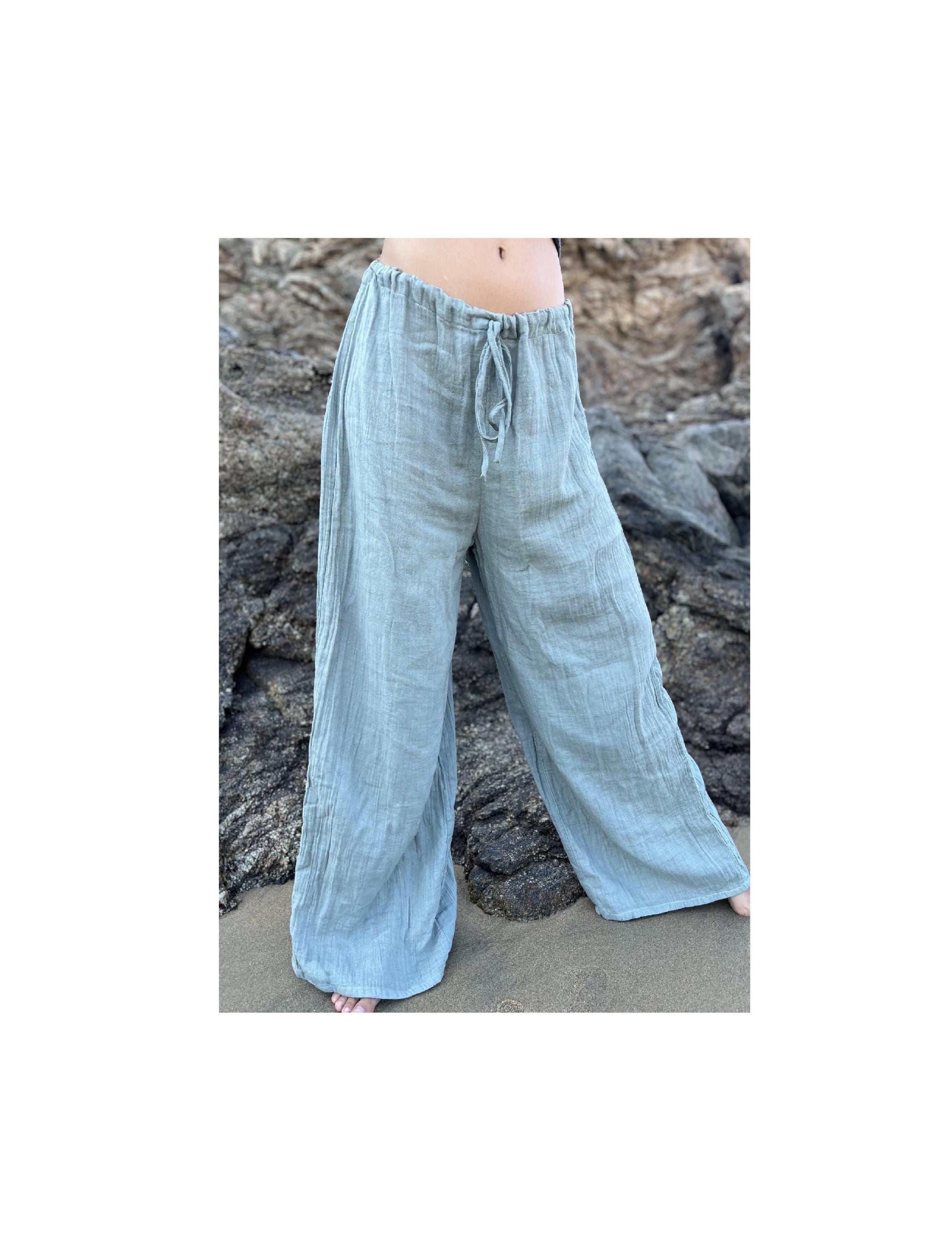luftige Sommerhose aus weichem Musselinstoff