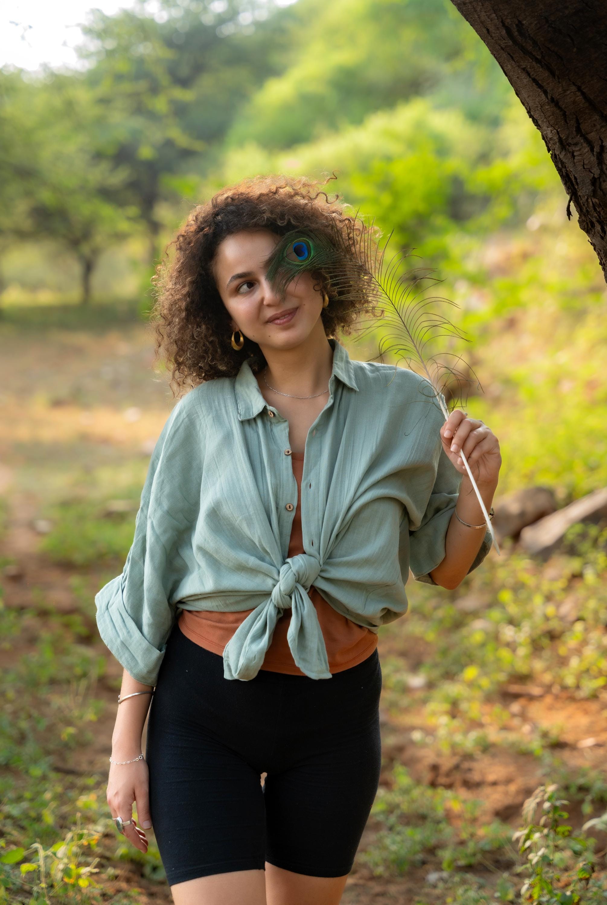 Weit geschnittene Bluse, Unisex-Hemd