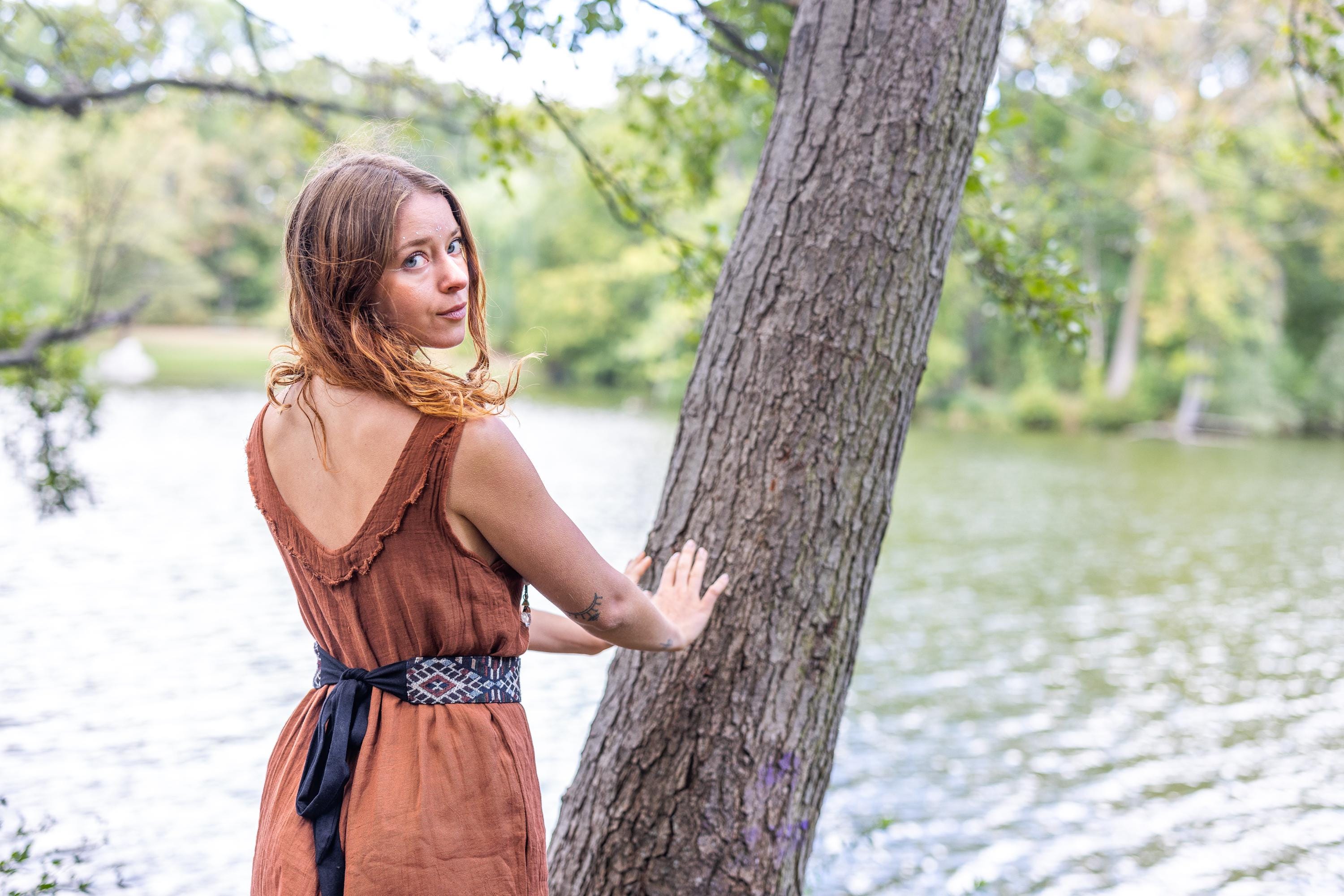Jumpsuit mit Gürtel