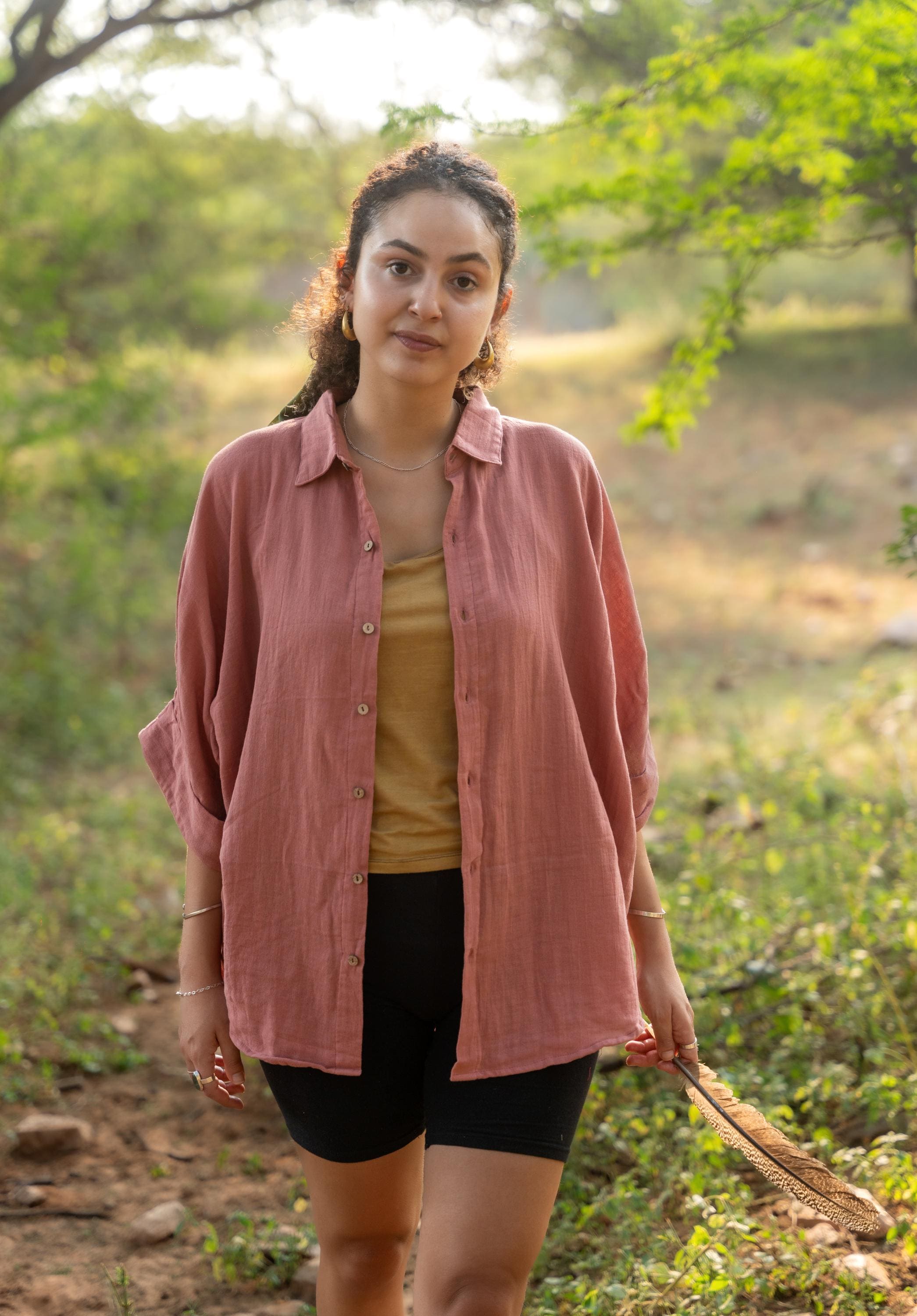Lässige Bluse, Unisex-Hemd